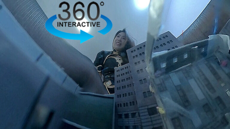 【VR360 ° 巨大娘】巨大すぎる戦の女神さま 後編