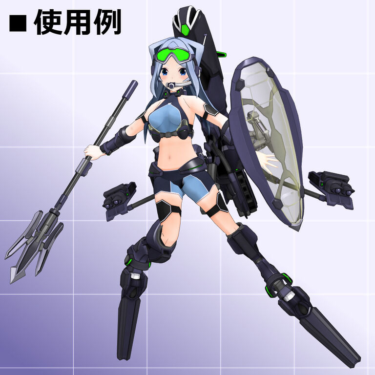 【MMD/VRC】水中戦闘汎用型クリセリス_セピアリア【オリジナル3Dモデル】