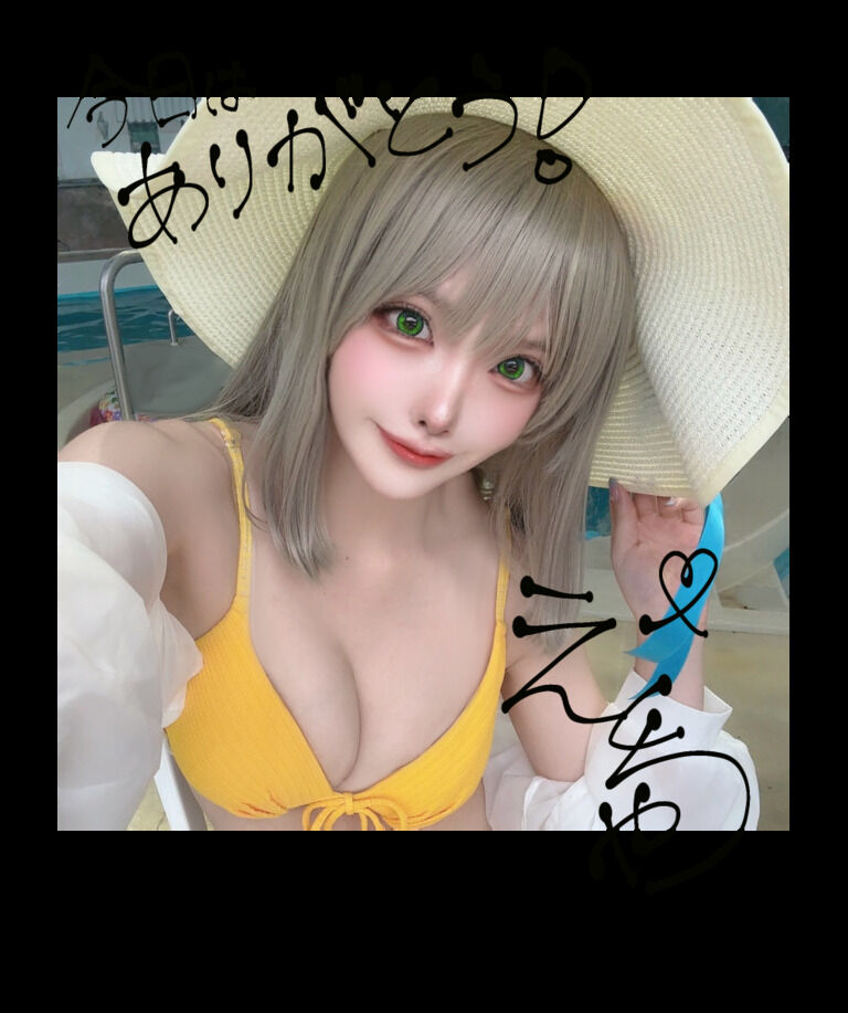 十六夜ノノミ箔押し！フォト風カード💚💚💚