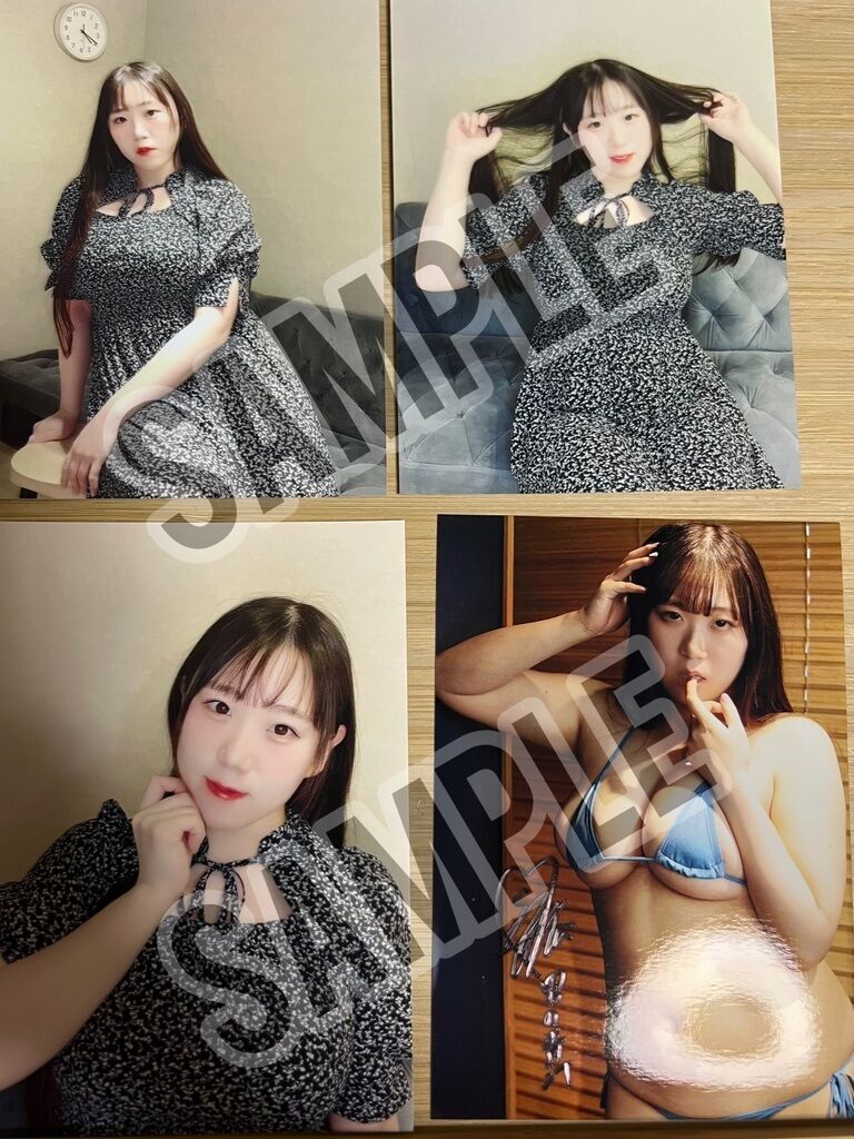 【限定4セット】私服＆水着ブロマイドセット8枚【男の青汁ファイナリスト記念サイン入り】