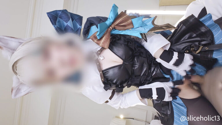 💚 原◯ リネ◯ト 過酷な全身快楽乳首責めマジックで痙攣お漏らし射精