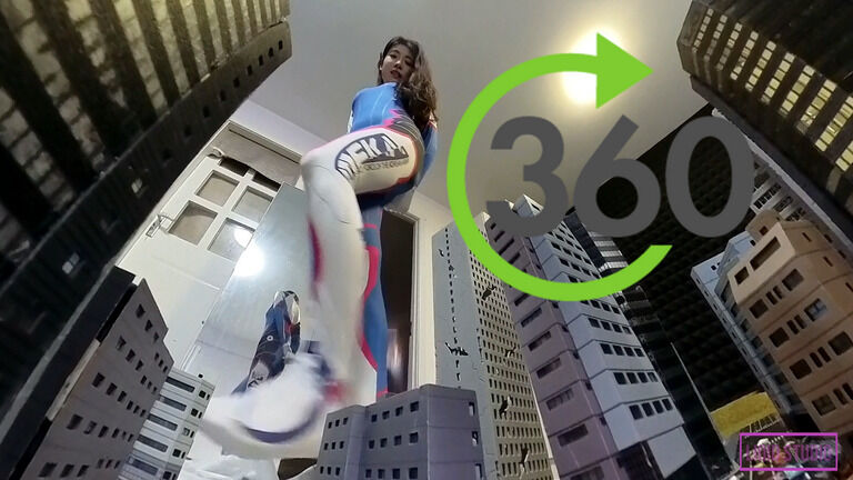 【VR360 ° 巨大娘】地球を支配しよう・巨大D.Va(ディーバ)さま 前編