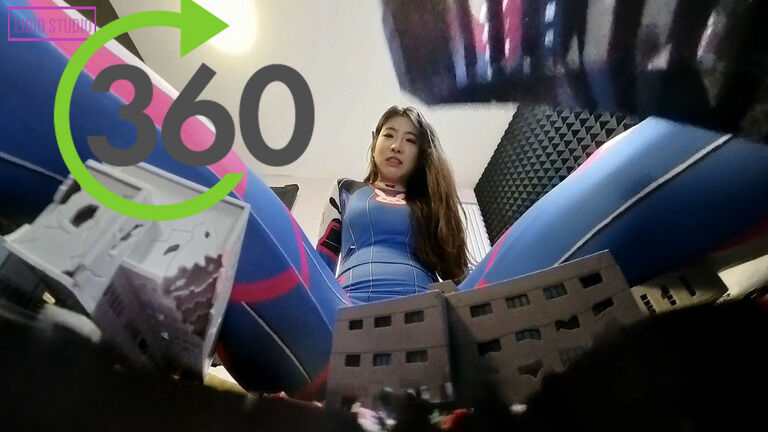 【VR360 ° 巨大娘】地球を支配しよう・巨大D.Va(ディーバ)さま 後編