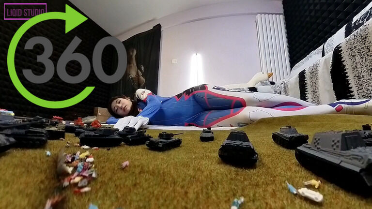 【VR360 ° 巨大娘】地球を支配しよう・巨大D.Va(ディーバ)さま 後編