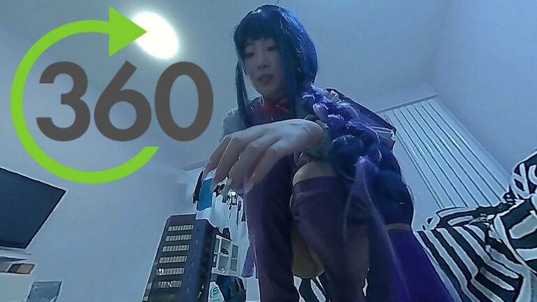 【VR360 ° 巨大娘】進撃の巨大雷電将軍さま 前編