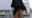 【▲100】Meguri Ichinose's Windy Glimpse During Commute (Rear View: Black T-Back Panties Edition)