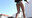 【▲100】Meguri Ichinose's Windy Glimpse During Commute(Short Socks + Light Blue Panties Edition) With Slow Motion!