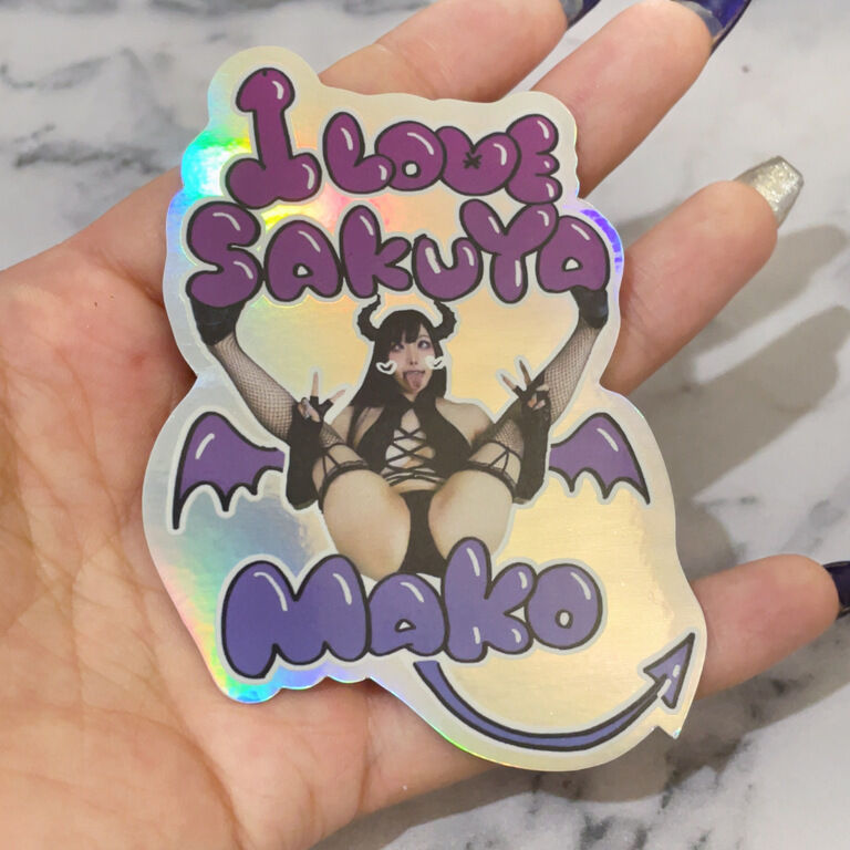 I LOVE Sakuya Mako ステッカー