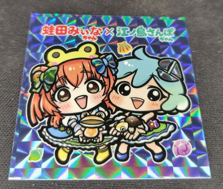江ノ島コラボステッカー【蛙田みぃな×江ノ島さんぽちゃん】