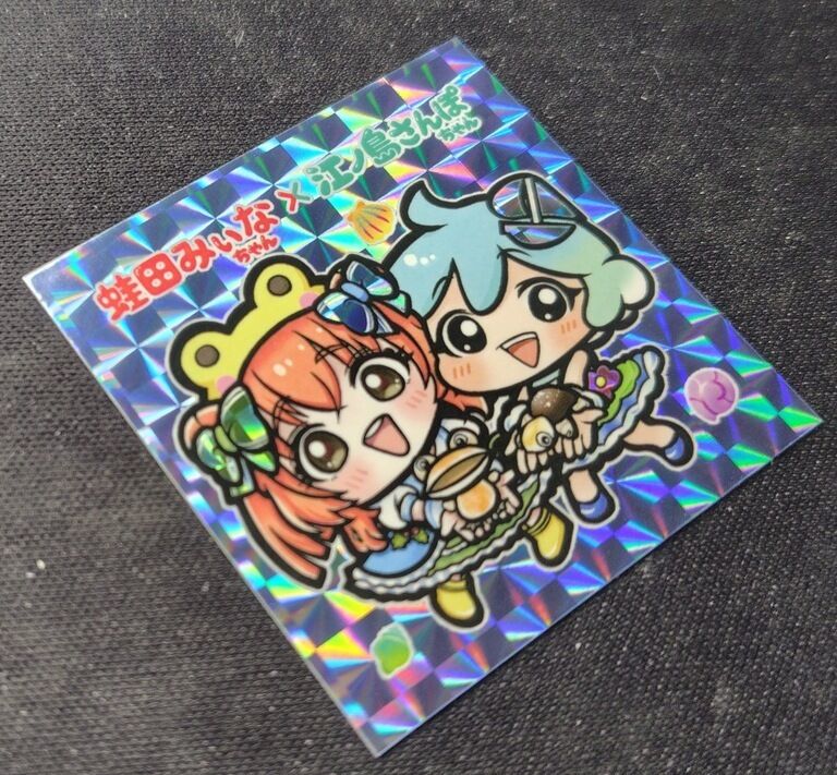 江ノ島コラボステッカー【蛙田みぃな×江ノ島さんぽちゃん】