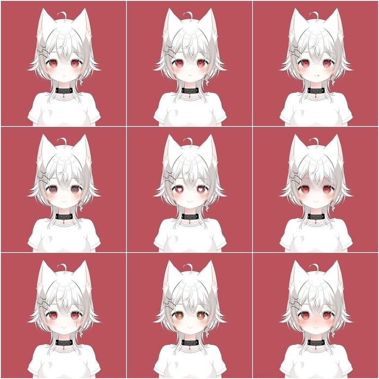 【汎用モデル】ビリビリオオカミちゃん【VTS対応】