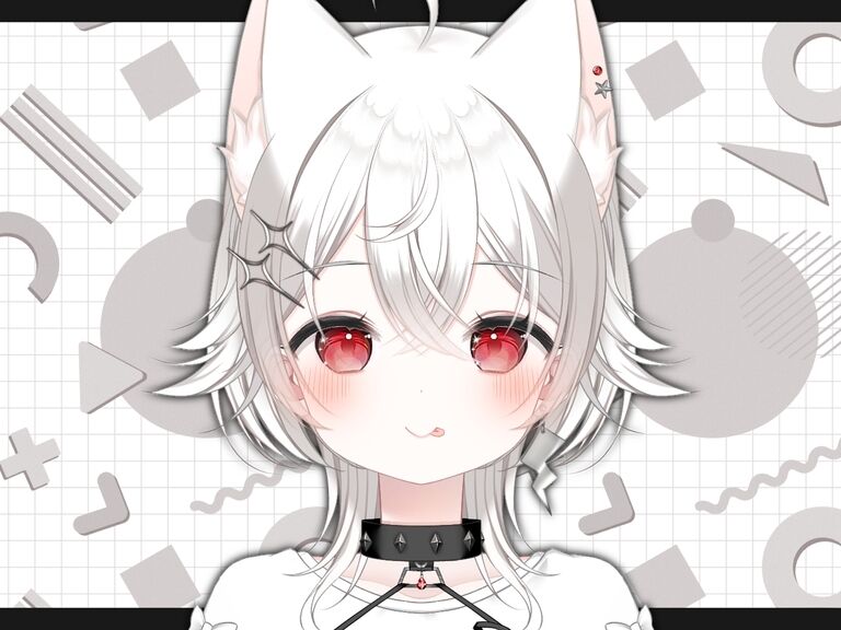 【汎用モデル】ビリビリオオカミちゃん【VTS対応】