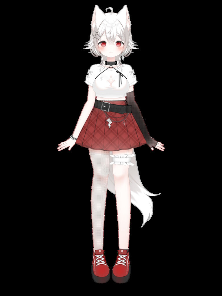 【汎用モデル】ビリビリオオカミちゃん【VTS対応】
