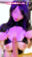 ＜乳首露出版＞逆バニーの超乳圧パイズリ🐰💜お姉さんオッパイの中で射精してごらん？【実写ASMR】