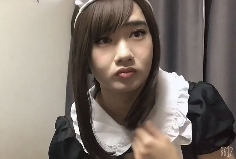 女の子みたい?!男の娘がメイド服きてみたよぉ(*´꒳`*) 是非見に来てね♪♪ Like a girl?! Crossdresser wore maid-clothes(*´꒳`*) #女装